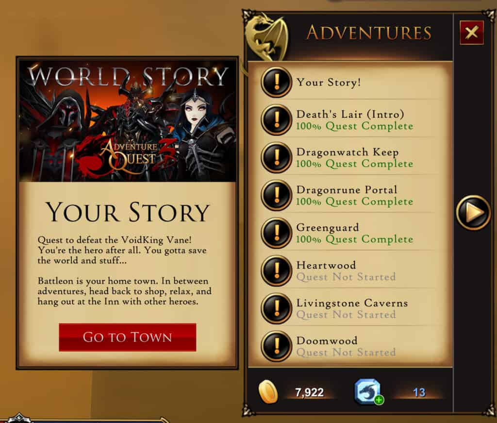 AQ3D Beginners Guide Story Quests